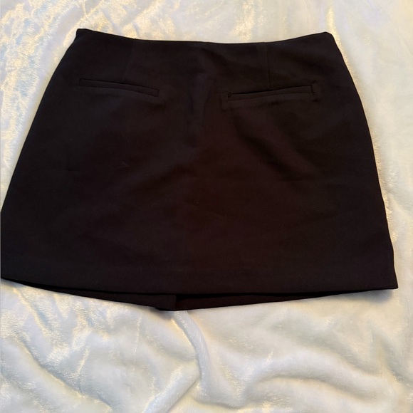 English Factory Black Skort with Overlap Design - Picture 10 of 11